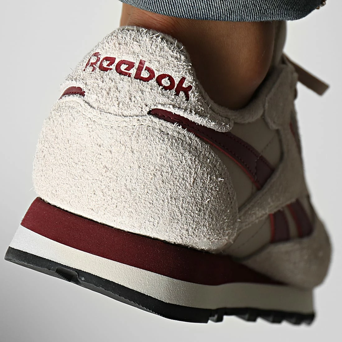 Meilleure vente ✔️ Baskets Classic Leather GY1525 Beige Alabaster Classic Burgundy de Reebok ✔️ – Image 4