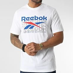 Les meilleures critiques de 🎁 Tee 👕 Shirt International HT5851 Blanc de Reebok ⌛