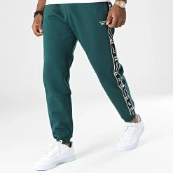 Acheter ⭐ Pantalon Jogging A Bandes Reebok Identity Tape HJ7844 Vert 🥰
