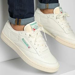 Budget 🤩 Baskets Club C 1985 Vintage DV6434 Chalk Paperwhite Green de Reebok ⭐