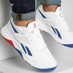 Bon marché ⭐ Baskets NFX Trainer GY9772 Footwear White Classic Grey Vector Blue de Reebok 🔥