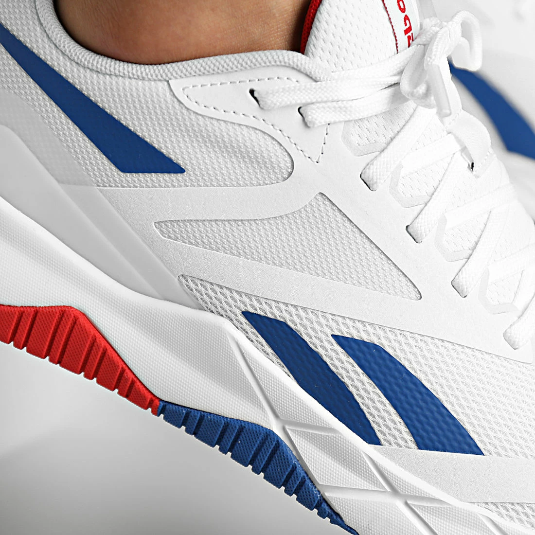 Bon marché ⭐ Baskets NFX Trainer GY9772 Footwear White Classic Grey Vector Blue de Reebok 🔥 – Image 2