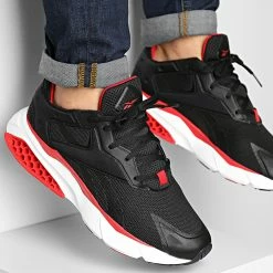 Nouveau ❤️ Baskets Hexalite Legacy HP2439 Core Black Vector Red Vector Blue de Reebok ⭐