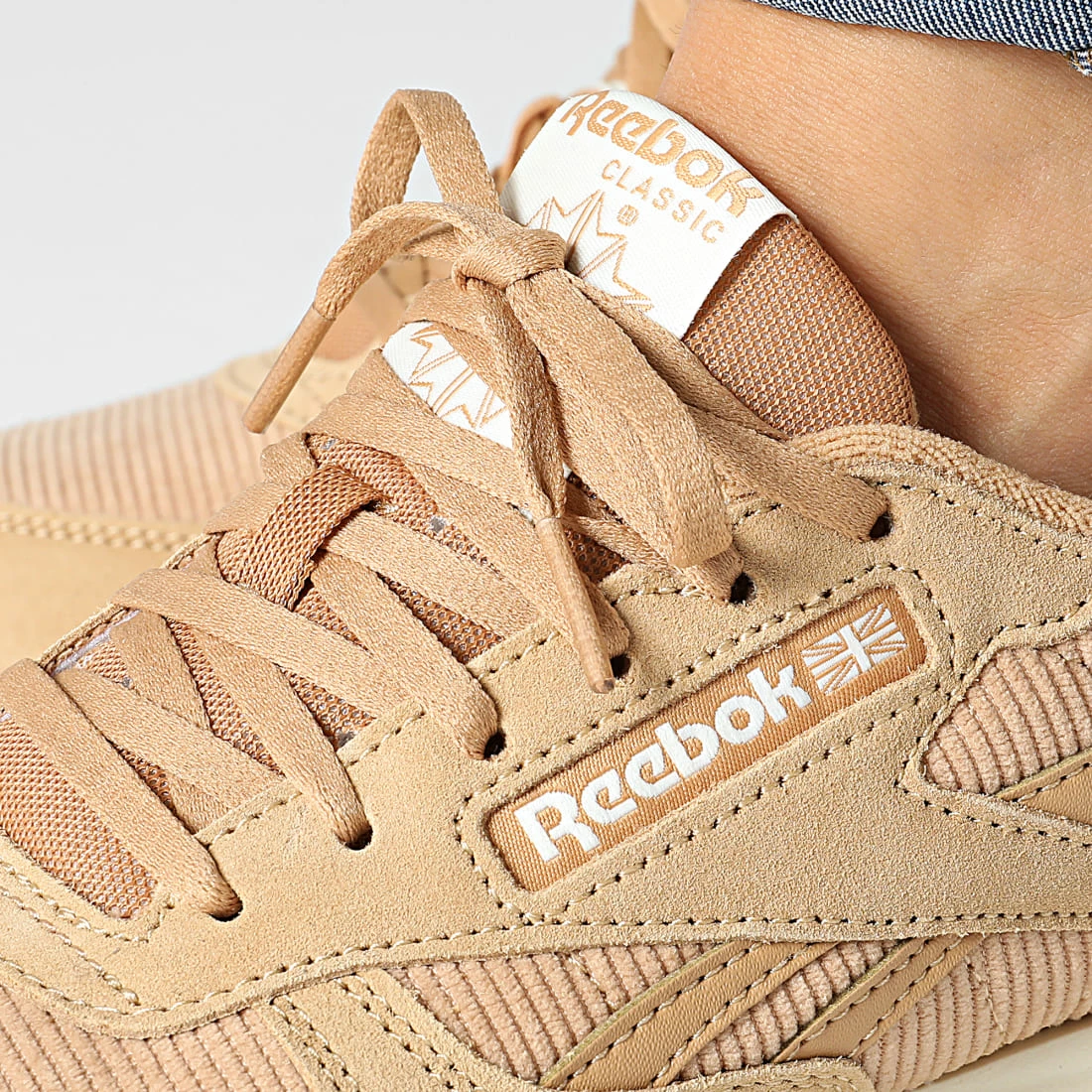 Le moins cher đ Baskets Femme Classic Leather SP GW3796 True Beige Classic White de Reebok â â Image 2