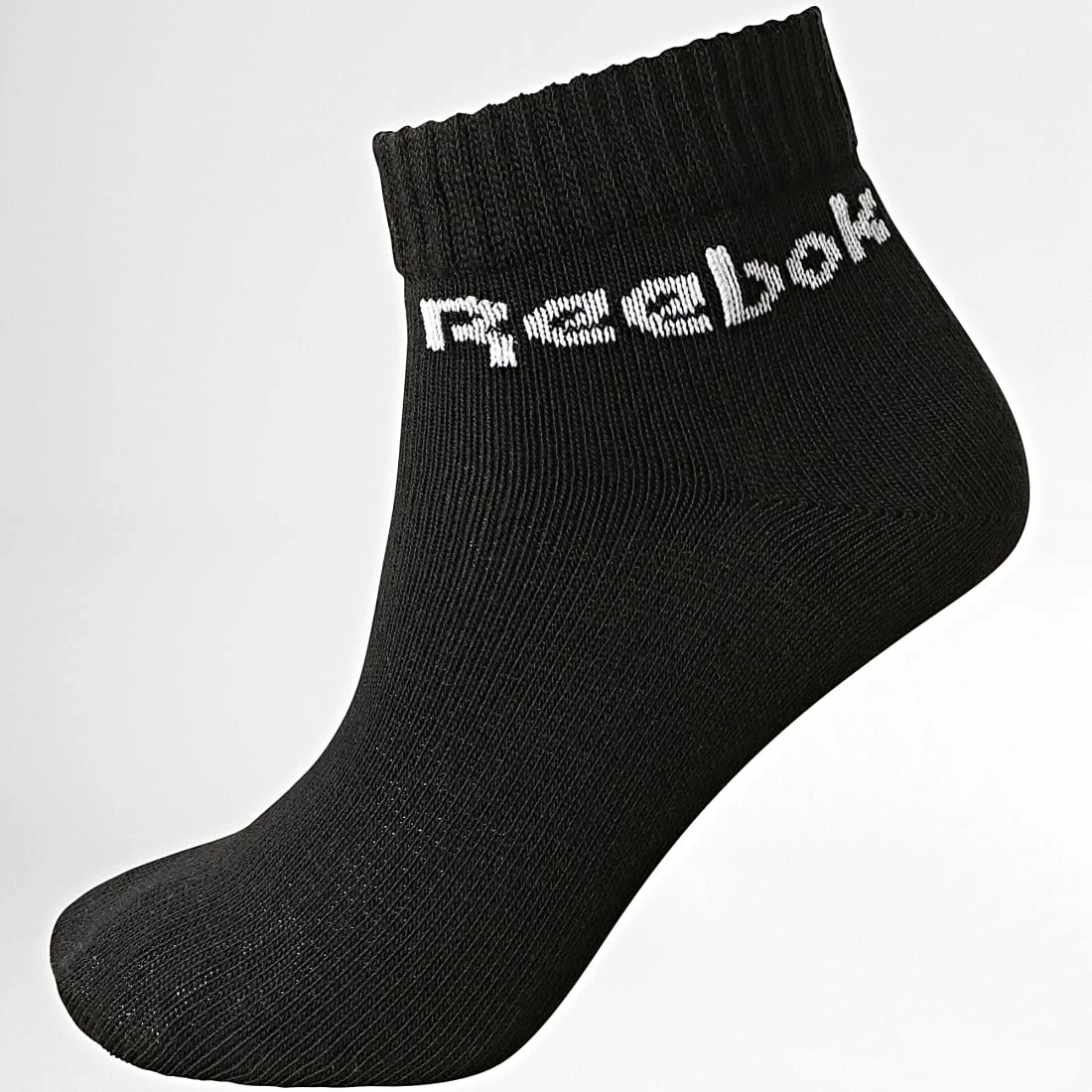 Promo 🔥 Lot De 3 Paires De Chaussettes FL228 Noir Blanc Gris Chiné de Reebok 😉 – Image 4