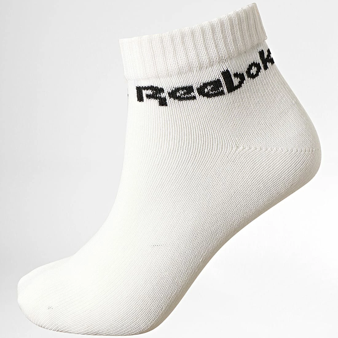Promo 🔥 Lot De 3 Paires De Chaussettes FL228 Noir Blanc Gris Chiné de Reebok 😉 – Image 5