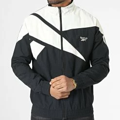 Meilleure affaire ⌛ Veste Zippée Classic HK7078 Noir Beige de Reebok 😉